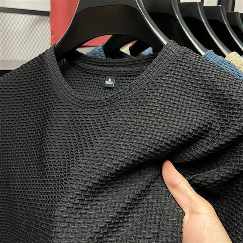 Waffle knit detail